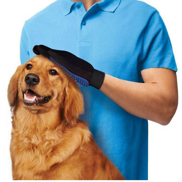 Silicone dog Glove Deshedding Gentle Efficient Pet Grooming Dogs Bath Pet Supplies - Grooming - Molly Brands - Molly Brands