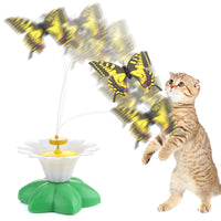 Cat Toys Electric Rotating Colorful Butterfly Funny Pet Seat Scratch Toy For Cats Kitten dropshipping - Toys - Molly Brands - Molly Brands