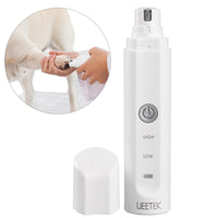 UEETEK Electric Pet Nail Grinder with Rechargeable Lithium Battery Painless Grooming Trimmer Clipper for Dog Cat Rabbit and other Household Pets of All Sizes - Grooming - Molly Brands - Molly Brands