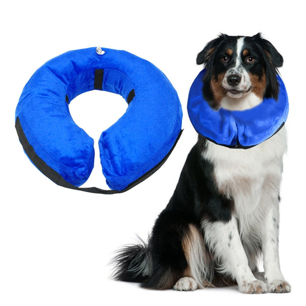 Protective Inflatable Collar Pet Cone E-Collar Soft Pet Recovery Collar -  - Molly Brands - Molly Brands