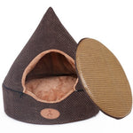 Pet Dog Bed Cat Tent Dog House All Seasons Bed for dogs Dirt-resistant Soft Yurt Bed with Double Sided Washable Cushion - Bedding - Molly Brands - Molly Brands