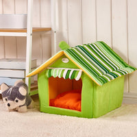 4 Colors Striped Removable Cover Mat Cat Dog House Dog Beds For Small Medium Dogs Pet Products House Pet Beds for Cat - Bedding - Molly Brands - Molly Brands