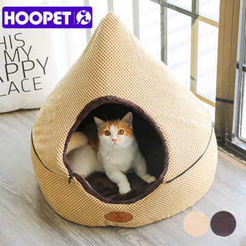 Pet Dog Bed Cat Tent Dog House All Seasons Bed for dogs Dirt-resistant Soft Yurt Bed with Double Sided Washable Cushion