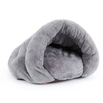 Warm Cat Sleeping Bags Pet Beds Half Cover Winter Nest Kitty House Cats Bed Brown 2 Size #K - Bedding - Molly Brands - Molly Brands